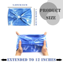 FULZTEY Wide Headbands for Women Tie Dye Hairband Fashion Boho Head Bands Non Slip Knotted Headwrap Elastic Workout Yoga Sweat Turban Soft Thick Bandanas Cute Hair Accessories for Teen Girls 4 Pack FULZTEY Wide Headbands for Women Tie Dye Hairband Fashion Boho Head Bands Non Slip Knotted Headwrap Elastic Workout Yoga Sweat Turban Soft Thick Bandanas Cute Hair Accessories for Teen Girls 4 Pack
