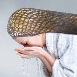 Waydress 3 Pcs Mesh Crochet Hair Nets Rayon Knit Snood Hat Cover 20 Inch Crocheted Sleeping Cap for Women Long Curly Hair(Gray)