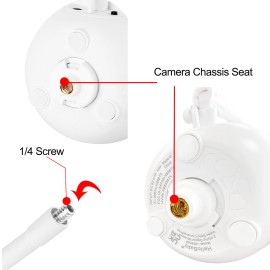 iTODOS Baby Monitor Connector Compatible with HelloBaby HB65/HB6550/HB6558/HB66/HB248,ANMEATE SM935E/SM650,Bonoch,ChildsFarm,iFamily Baby Monitor