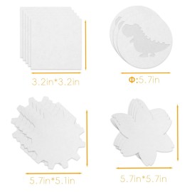 Spin & Paint Refill Pack is for the Wings Giant Spin Art Machine, 5 x Small Cards - 10 x Large Cards for Origami - 5 x Flower Cards - 5 x Gear Cards - 5 x Dinosaur Cards - 6 x Bottles of Colored Paint