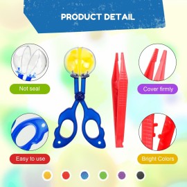 iCraftine 170 PCS Counting Sorting Fine Motor Skills Sensory Bin Filler Include 12 Sorting Bowls, 150 Pom Poms, 6 Tweezers, 2 Scooper Scissors for Kids Early Education, Sorting Counting Training