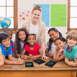 24 Pieces LCD Writing Tablet Bulk Kids Mini Drawing Pad 4.5 Inch Electronic Doodle Board Kids Party Favor Classroom Gift(Black Frame)