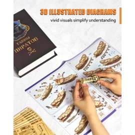 Challenging Flying Dutchman 3D Wooden Puzzles for Adults Pirate Ship Model Kit to Build - Ideal Christmas or Birthday Gift for Puzzle Enthusiasts