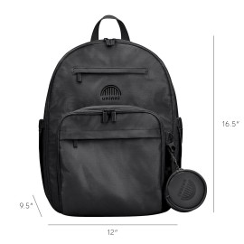 uninni Large Diaper Bag Backpack for Moms & Dads-Baby Diaper Bag with portable Changing Pad, Removable Pacifier Case - Black