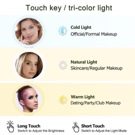 MIYADIVA 20X Magnifying Mirror with Light, Travel Magnifying Mirror, 1X/20X Vanity Mirror with Light, Adjustable Handle Travel Makeup Mirror, Touch Switch Light up Mirror for Plucking Eyebrows MIYADIVA 20X Magnifying Mirror with Light, Travel Magnifying Mirror, 1X/20X Vanity Mirror with Light, Adjustable Handle Travel Makeup Mirror, Touch Switch Light up Mirror for Plucking Eyebrows