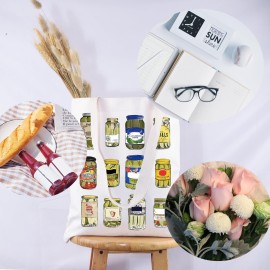 G2TUP Crunchy Pickle Gift Pickle Lover Tote Bag Canned Pickles Handbag Sandwich Lovers Gifts Canning Enthusiasts Bag Pickle Fanatics Gift