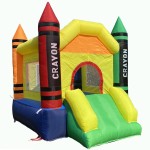 Dvreugde Outdoor & Indoor Mini Inflatable Bounce House with Blower Toddler Castle Kids Bouncy House with Slide, air Blower, Carrying Bag and Water Bag