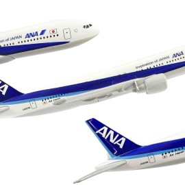 Bswath Model Airplane 1:400 Scale Model Japan ANA 777 Model Plane Metal Plane Model Die-cast Alloy Airplanes for Gift and Collection