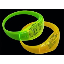 Glow in the Dark Bracelets - Music & Sound Activated Glow Bracelets for Kids & Adults with Flashing LED Strobe, Perfect Party Favors for Birthdays, Concerts, and Glow in the Dark Themed Parties 7Pcs