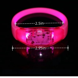 Glow in the Dark Bracelets - Music & Sound Activated Glow Bracelets for Kids & Adults with Flashing LED Strobe, Perfect Party Favors for Birthdays, Concerts, and Glow in the Dark Themed Parties 7Pcs