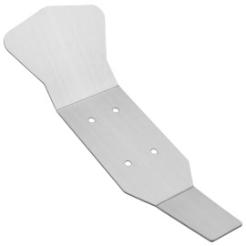 Vgoohobby Stainless Steel Chassis Armor Skid Plate Ront Center Rear Chassis Protecter Guard Compatible with Traxxas Slash 4X4 1/10 RC Crawler Car