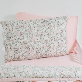 Little Unicorn Standard Pillowcase 2 Pack | Super Soft & Breathable Muslin Fabric | Snug Envelope Closure (Petal Press)