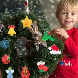 GooKit 48Pcs Christmas Mini Pop Keychain Fidget Toys, Christmas Day Gifts for Kids Mini Pop Bubble Christmas ,Party Favors Silicone Fidget Keychain Relieve Anxiety Stress Fidget Toy