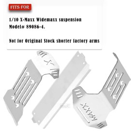 HopsupRC RC Stainless Steel Chassis Armor Skid Plate Protecter Guard Upgrades Part for 1/10 WideMaxx v2 2.0 89086-4,Stainless Steel Chassis Protect Armor Hop Ups,Silver