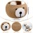 Uiifan 3 Pcs Baby Laundry Basket Bear Cute Round Cotton Rope Basket for Newborn Items Storage, Clothes, Toy, Blankets, Towels, Nursery, 9.45 x 9.45 Inches, Brown