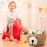 Uiifan 3 Pcs Baby Laundry Basket Bear Cute Round Cotton Rope Basket for Newborn Items Storage, Clothes, Toy, Blankets, Towels, Nursery, 9.45 x 9.45 Inches, Brown
