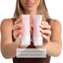 brush bubble Clear Makeup Bag, Small & Large transparent toiletry bag for travel items and beauty accessories. Includes Set of Silicone Leak-Proof Bottles. brush bubble Clear Makeup Bag, Small & Large transparent toiletry bag for travel items and beauty accessories. Includes Set of Silicone Leak-Proof Bottles.