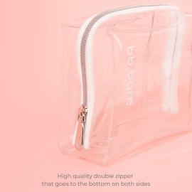 brush bubble Clear Makeup Bag, Small & Large transparent toiletry bag for travel items and beauty accessories. Includes Set of Silicone Leak-Proof Bottles. brush bubble Clear Makeup Bag, Small & Large transparent toiletry bag for travel items and beauty accessories. Includes Set of Silicone Leak-Proof Bottles.