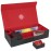 LEFORZ Card Deck Box,X-Large Premium Trading Card Storage Case with Mat and Dice Compartment,Magnetic Game Deck Display Case Compatible with MTG/TCG/Yugioh/Magic/Commander(BlackRed)