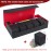 LEFORZ Card Deck Box,X-Large Premium Trading Card Storage Case with Mat and Dice Compartment,Magnetic Game Deck Display Case Compatible with MTG/TCG/Yugioh/Magic/Commander(BlackRed)