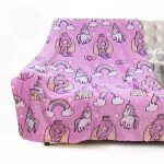 COMFAR Mermaid Blanket for Girls 4-6, Mermaid Gifts, Kids Blanket, 40x 50, Pink, Glow in the Dark