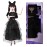 DBYWIUB 11.5 inch Girls Doll, Soft Body, Black Hair, Black Heels, Dress & Accessories
