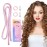 Lanzhire No Heat Curling Headband for Overnight Curls, Thin Heatless Curlers for Long and Short Hair (A-Pink)