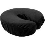 Therapist\'s Choice Premium Deluxe Microfiber Massage Table Face Cradle Covers, 4pcs per Package (Black)