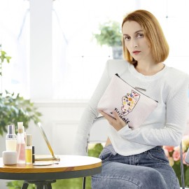 BLUPARK Illinois Map Cosmetic Bag Chicago Gift Illinois Travel Makeup Bag Gift For Future Illinoisan (Illinois) BLUPARK Illinois Map Cosmetic Bag Chicago Gift Illinois Travel Makeup Bag Gift For Future Illinoisan (Illinois)