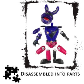 Toysvill 8pcs Inspired by Game Five Nights Toys | Set Candy\'s FNAF Action Figure [Sheep, Cindy Cat, Happy Frog, Mr. Hippo, Nightmare Bonnie, Turtle Swordsman, Chester Chimpanzee, Reindeer]