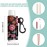 HEYSKAY 5pcs Lip Balm Holder Keychain Lipstick Sleeves Chapstick Elastic Sleeves for Men Women(Daisy/Tulip/Leo)