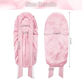 PHILIGHTS Long Bonnet with Tie Band, Satin Silk Hair Bonnet for Sleeping Women, Double Layer Sleep Bonnets for Women, Silky Sleep Cap for Curly Hair & Braids PHILIGHTS Long Bonnet with Tie Band, Satin Silk Hair Bonnet for Sleeping Women, Double Layer Sleep Bonnets for Women, Silky Sleep Cap for Curly Hair & Braids
