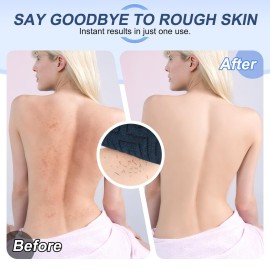 dodiff Exfoliating Back Scrubber for Shower, Double-Sided Widened Back Scrub Washcloth with Handles for Use in Shower, 39 Inches Body Exfoliator Bath Tool to Clean Your Body Deeply for Men & Women