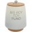 Pavilion Gift Company - Big Boy Toy Fund 6.5-inch Unique Ceramic Piggy Bank Savings Bank Money Jar with Cork Base and Cork Lid, Ombre Gray