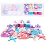 Sensationally OT Unicorn Sensory Dough Kit (3 Jars) Non-Toxic Dough with Unicorn Cutters, Charms, Rainbow, Pom Poms, Diamonds, Gems, and Stackable Storage - Perfect for Creative Play and Gift for Kids