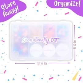 Sensationally OT Unicorn Sensory Dough Kit (3 Jars) Non-Toxic Dough with Unicorn Cutters, Charms, Rainbow, Pom Poms, Diamonds, Gems, and Stackable Storage - Perfect for Creative Play and Gift for Kids