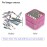 Cellentool Nail Drill Bits Holder Rhinestone Case Box- 25 Holes Dustproof Portable Storage Box Efile Nail Bits Displayer Organizer Container for Manicure Tools