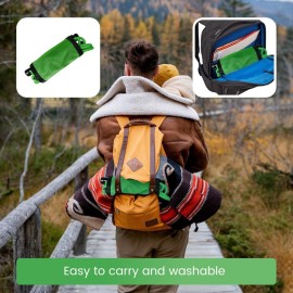 ROPECUBE Children Outdoor Swing Seat With Adjustable Ropes - Kids Safety Playground Replacement, Belt Swing for Indoor Outdoor Backyard Play (Green)