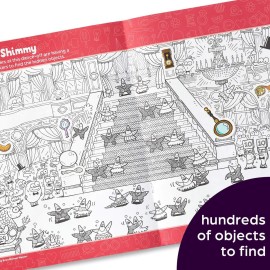 Highlights Hidden Pictures Sticker Challenge Books for Kids Ages 6 and Up, 4-Pack, 64 Pages of Seek and Find Activities, Double as Coloring Books, 440+ Stickers