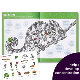 Highlights Hidden Pictures Sticker Challenge Books for Kids Ages 6 and Up, 4-Pack, 64 Pages of Seek and Find Activities, Double as Coloring Books, 440+ Stickers