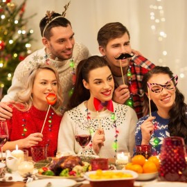 Remuuly 24 Pcs Christmas Light Necklace Bright Light up Bulb Necklace, Christmas Light up Jewelry LED Mini Bulbs LED Necklace for Kids Girl Ugly Party Favors Birthday Xmas Accessories