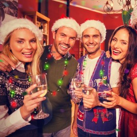 Remuuly 24 Pcs Christmas Light Necklace Bright Light up Bulb Necklace, Christmas Light up Jewelry LED Mini Bulbs LED Necklace for Kids Girl Ugly Party Favors Birthday Xmas Accessories