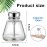 Lallisa 2 Pcs 6 Oz/ 180 ml Pump Dispenser Bottle Empty Push Down Glass Dispenser Bottle with Flip Metal Cap Makeup Remover Alcohol Pump Sanitizer Container for Nail Polish