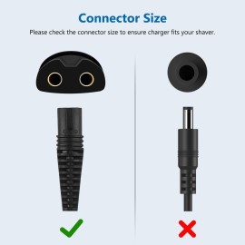 FNKTQL 12V Charger for Braun Shaver 9 8 7 6 5 3 1 XT5 Series, Power Cord for Braun S3 S6 S7 S8 S5 S9 S1 Electric Razor 3040s 340s 9385cc 370 720 760cc 790cc 720s-4 7865cc 9090cc 9330s 5018s (5Ft)
