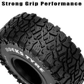 GLOBACT 1.9in Tires 1/10 RC Tires RC Crawler Tires Rubber Tires 120 * 47 for 1/10 TRX4 TRX6 Axial SCX10 Redcat GEN7 GEN8 RC4WD RC Crawler Car (4PCS)