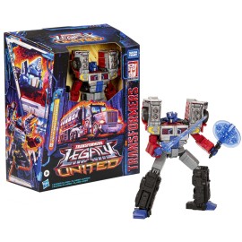 Transformers Legacy United Leader Class G2 Universe Laser Optimus Prime, 7.5-inch Converting Action Figure, 8+