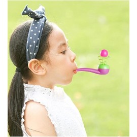 3pcs Random Color Floating Blow Pipe Balls Game Toys, Floating Blow Pipe & Balls Balance Blowing Toys, Stress Reliever Balance Blowing for Toddlers Kids Adults Funny Party Supplies