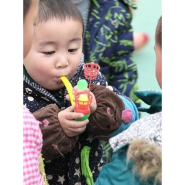 3pcs Random Color Floating Blow Pipe Balls Game Toys, Floating Blow Pipe & Balls Balance Blowing Toys, Stress Reliever Balance Blowing for Toddlers Kids Adults Funny Party Supplies