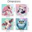 FQOVKYN 4 Pack Paint by Number for Kids, Cute Animals Paint by Numbers Kit for Adults Beginner, Easy Acrylic Watercolor Paint by Numbers Canvas Arts and Crafts for Wall Decor (8 * 8in)