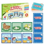 Kasfalci Sequencing Cards, Sequence Game for Kids, Speech Therapy Materials for Autism, Improve Storytelling,Social Skills, Sentence Building, Preschool Learning Activities for Classroom & Homeschool
